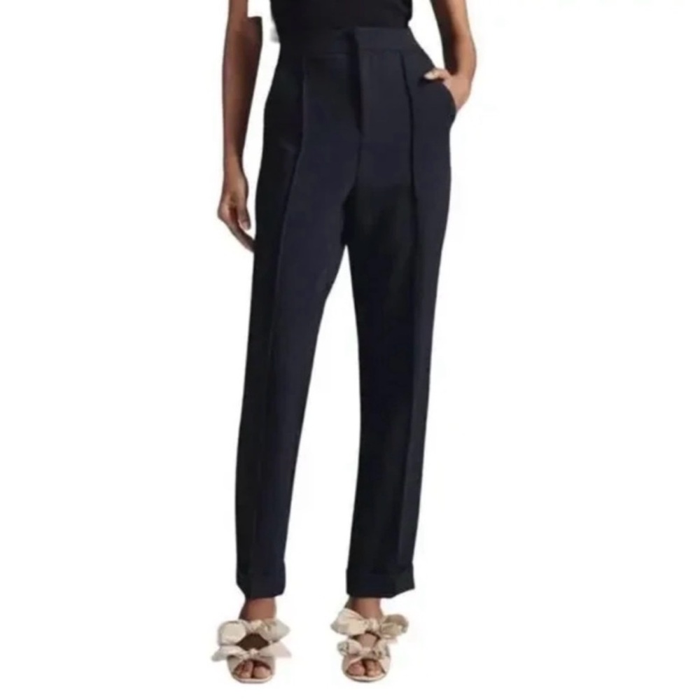 Maeve by Anthropologie Seamed High Rise Cuffed Trouser Pant